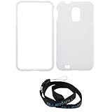 GTMax White Rubberized Snap On Hard Case for Samsung Galaxy S2 / Epic Touch ....