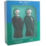 WINGS by Giorgio Beverly Hills - Gift Set for Men ( 3.4 oz EDT Spray + 3.4 oz After Shave )