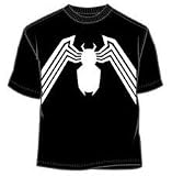 Marvel Comics Spiderman Black Costume Logo Youth Shirt V1322YS