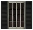 Mid-America 15x72 Black Louvered Shutter