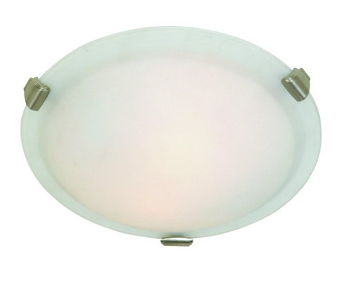 Artcraft Lighting AC2355CH Clip Flush Medium Round Flush Mount Light, Chrome