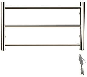 30W Stainless Steel Polished Wall Mount Circular Tube Towel Drying Rack