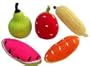 Yellow Label Kids Fruit Rattles (Set of 5)