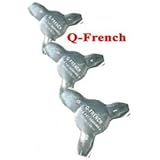 Q-french Triple Tips (Set of 3) Pink & White Cutter