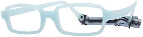 Miraflex Rectangular Eyeglasses Frames (New Baby2 (42/14), Navy Blue)
