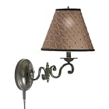 Swing Arm Plug in Lamp, Olde Bronze, Mocha shade
