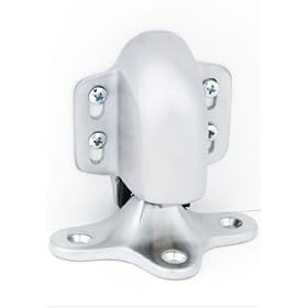  Ives FS404 Satin Brass Forged Brass Floor Door Stop and Automatic Holder 1/2 inch or Less Floor Clearan