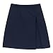 Junior Girls' Uniform Side-Slit Skorts - Navy