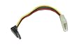 Sata power cable with right angle sata plug# PWR-SATA15-4R.
