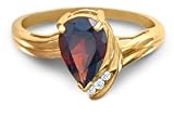 10KT Ladies Garnet and Diamond Ring
