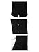 TAM WARE Men's Stylish Large Lapel Double Breasted Pea Coat TWCC16-BLACK-US L