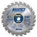 10 Pack Irwin 24029 6-1/2 24-Tooth Framing/Ripping Marathon Cordless Circular Saw Blades Bulk