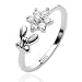 SL Zehenring Zirkoniablüte Grösse einstellbar 925 Silber