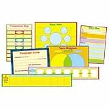 CDPCD3265 Graphic Organizer Chart, 6 Charts, Grades K-5, 8-1/2x48