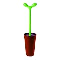 A di Alessi Merdolino Toilet Brush, Brown (ASG04)