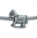 ROCKING HORSE Sterling Silver Bead Charm fits Pandora