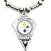 Pittsburgh Steelers Leather Necklace w/Beads & Pewter Pendant - NFL Football Fan Shop Sports Team Merchandise