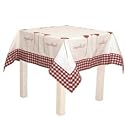 CO11 Tischdecke Serie Coquelicot Klatschmohn (Iv/Red) Clayre & Eef 110 x 110 cm