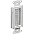 Arlington Industries CED135-1 Cable Entry Device with Brush-Style Opening, 1-Gang, White, 1-Pack