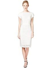 Autograph Pure Cotton Geometric Broderie Dress