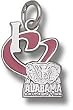 Univ Of Alabama "I Heart New Elephant" 1/2" Enl Enamel Pendant