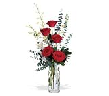 Red Roses and White Orchids