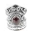 Sterling Silver Wizards Armor Ring in Garnet (Size 5,6,8,9)