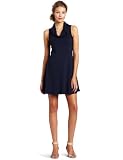 Three Dots Women's 1x1 Lite Cowl Neck Tank Dress
