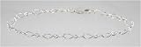 Sterling Silver Figure 8 Charm Bracelet, #2525