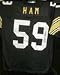 Jack Ham Autographed Authentic Black Steelers Throwback Jersey