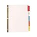 Staples 462770 Big Tab Paper Dividers 5-Tab Multicolor (13489/11121)