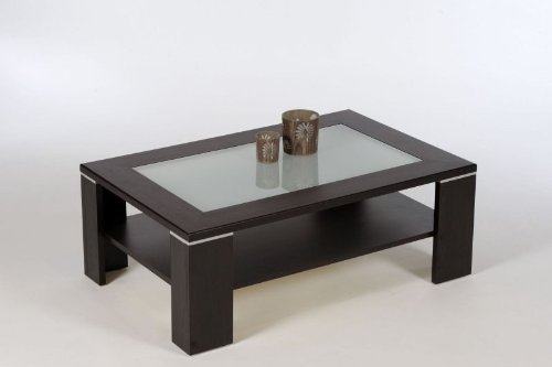 Couchtisch Santorin - Eiche Milano/Glas