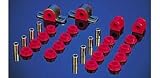 Energy Suspension 2.5111R Red Rear Sway Bar Bushing Set