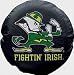 University of Notre Dame Leprechan Tire Cover - Navy