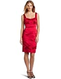 Jax Women's Satin Dress, Cerise, 8
