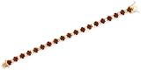 Silver Prong-Set Cubic Zirconia Smoky Topaz Diamond Tennis Bracelet