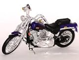 Die-cast Model Harley Davidson Springer Softail (1:18 scale in Purple)