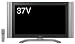 SHARP AQUOS 37V�^ �n��EBS�E110�xCS�f�W�^���n�C�r�W�����t���e���r LC37BD2W  �i�V���[�v�j