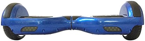 Dual Glider Two Wheel Smart Self Balancing Scooter, Electric Balance Board, Black, Red, Blue, White,gold, Pink, Patterns (Blue w Silver Benzi Wheel)