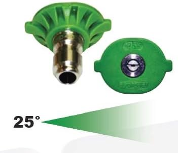 Pressure Washer Sprayer Nozzle Tip 1/4" Size 5.0, Green 25 Degree Stainless Steel for 3000 Psi, 3500 Psi, 4000 Psi Pressure Washer