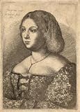 2.75 inch x 2 inch (7.5 x 5cm) Acrylic Keyring Wenceslaus Hollar - Petrarch's Laura, after Giorgione 2