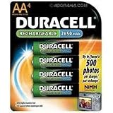 Buy Duracell DC1500B4N Rechargeable AA NiMH Batteries (4 Pack)