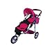 Doll Twin Jogging Stroller #9383 W/ FREE Carriage Bag