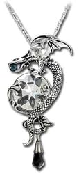 Theomachia Dragon and Crystal Pendant