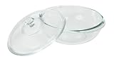 Kitchen & Housewares : Corningware-Pyrex 6001024 CLR 2-Qt Casserole with Glass Cover - Pack Of 2