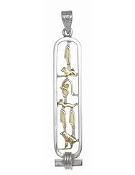 Cartouche Pendant - "I LOVE YOU" in Hieroglyphics - Open Style