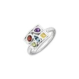 Sterling Silver Stackable Expressions Gemstone Ring