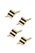 Solid 14K Gold lined with Onyx Stud Set (4)
