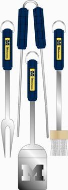 Michigan Wolverines Grill BBQ Utensil Set