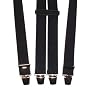 Hosentr�ger mit 4 extra starken Clips schwarz Harrys-Collection